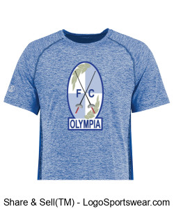 OFC Patch Dry-Fit Blue T-Shirt Design Zoom