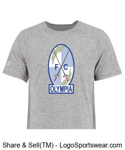 OFC Patch Dry-Fit Gray T-Shirt Design Zoom